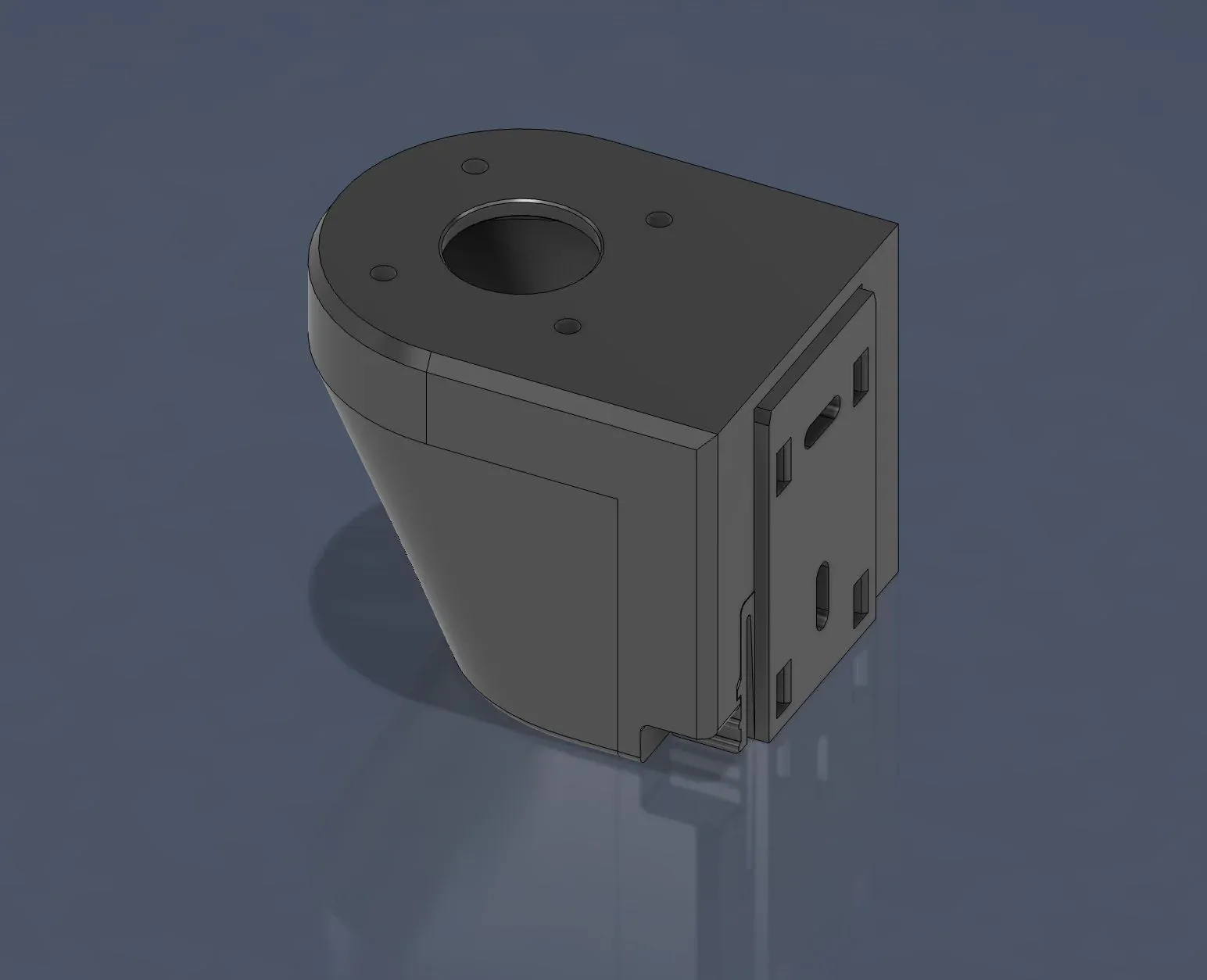 Dreidimensionales Modell der Montageeinheit für die Statuslampe