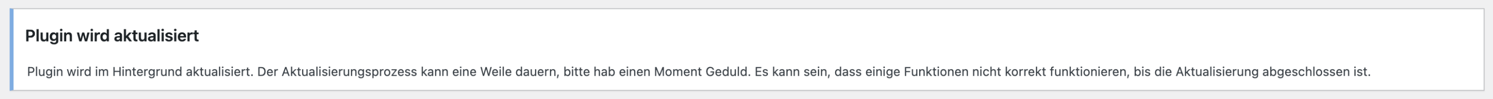 Hintergrundaktualisierung Hinweis