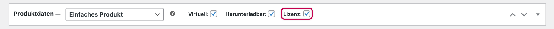 Enwikuna License Manager Lizenzprodukt Checkbox