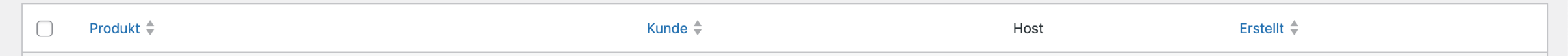Enwikuna License Manager Testlizenzanfragen Tabelle sortieren