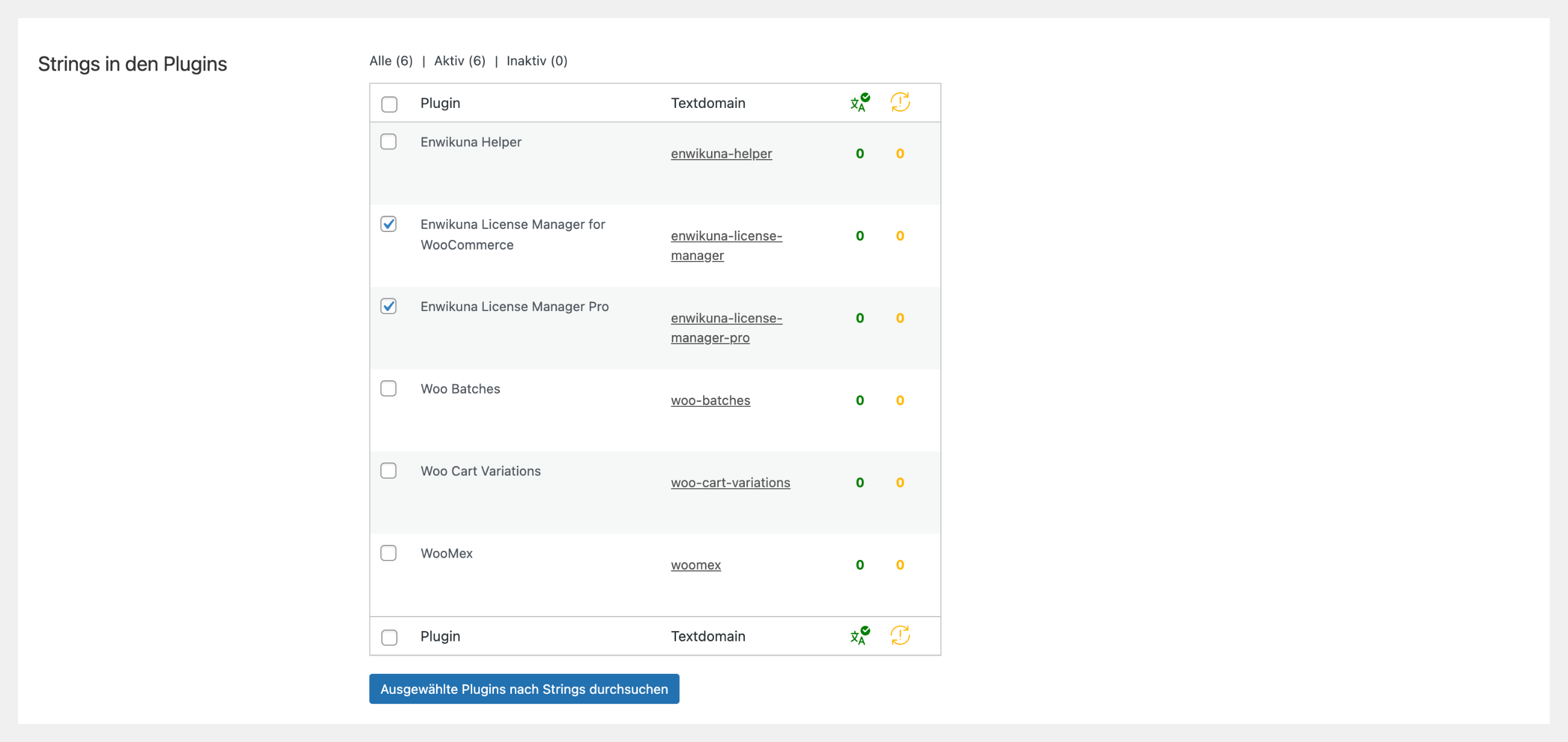 Enwikuna License Manager WPML Plugins durchsuchen