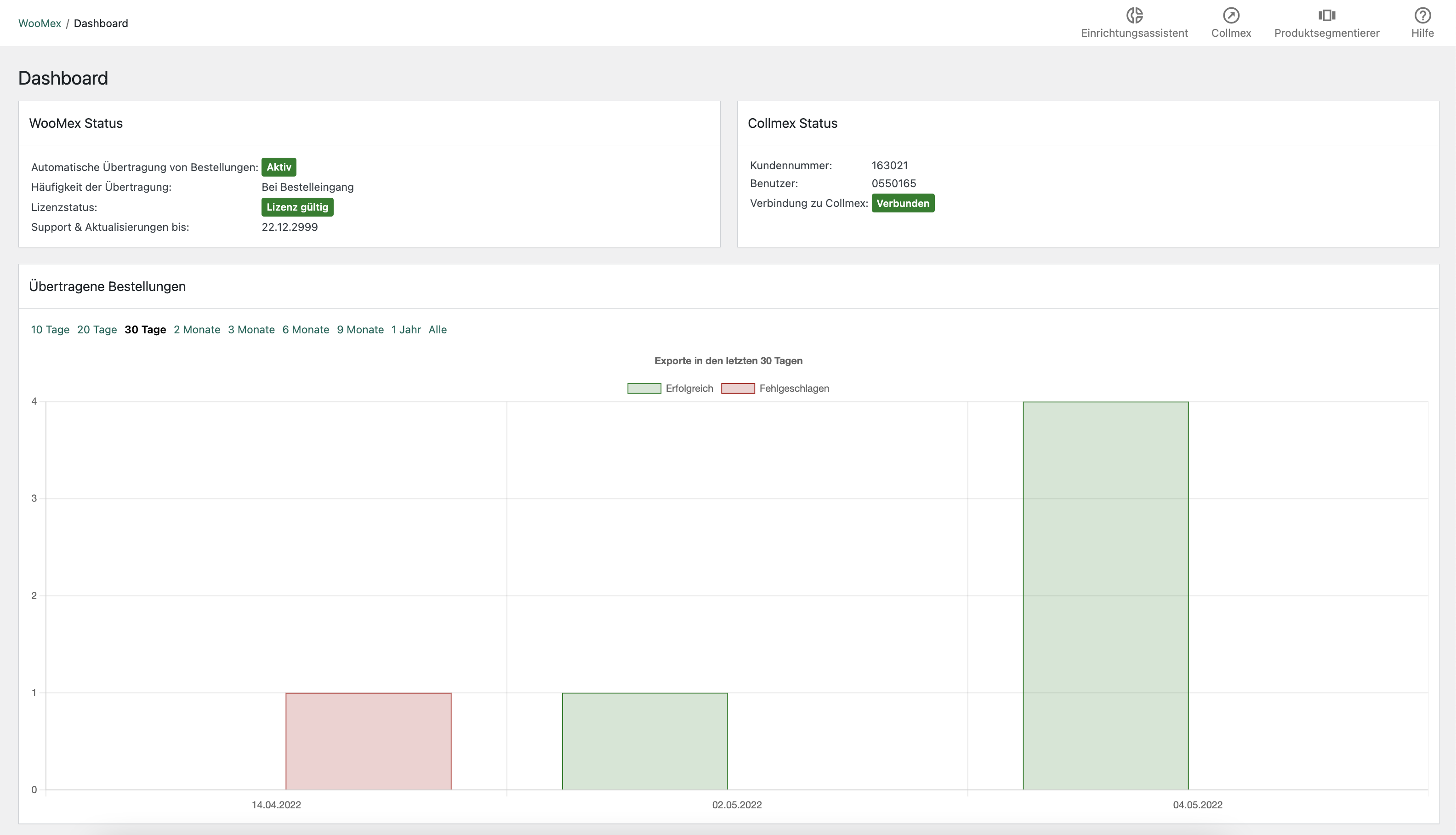WooMex WooMex Dashboard